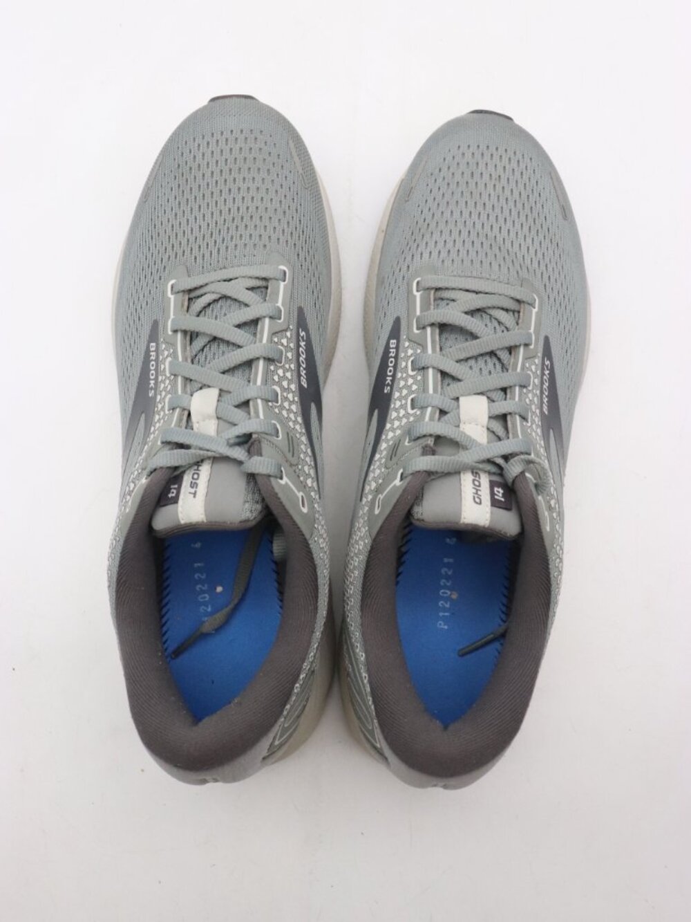Brooks Ghost 14 Shoes Men's 13 D Gray Athletic Lace Up Sneakers 1103691D067 - Picture 7 of 10